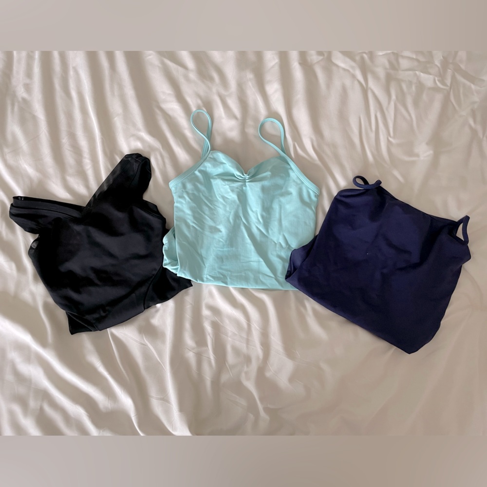3 bundled leotards (Zarely, Bloch, Wear Moi) YOUTH SIZE 8